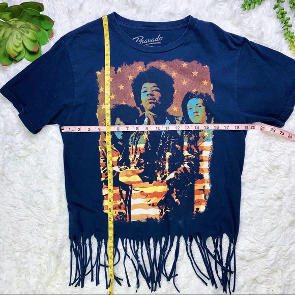 SOLD Jimmy Hendrix Fringe Short Sleeve Band Tee - Picture 7 of 7